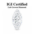 Marquise-shaped Cultured Diamond Vs1-d-0-2
