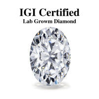 Oval-shaped Cultured Diamond Rough Vvs1-e-Weight: 0.5CT Clarity: VVS1-E
