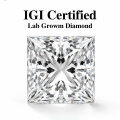 Princess Corner Cultured Diamond Vvs1-d-0-4