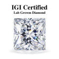 Princess Corner Cultured Diamond Vvs1-d-0-3