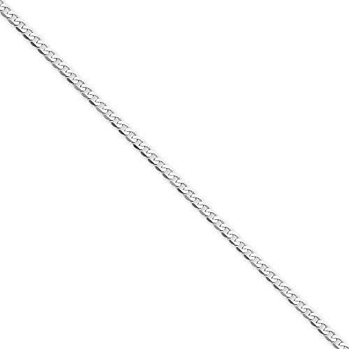 Sterling Silver Curb Link Chain Necklace-2