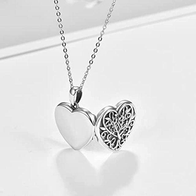 Collana con medaglione fotografico personalizzato girasole in argento sterling-3