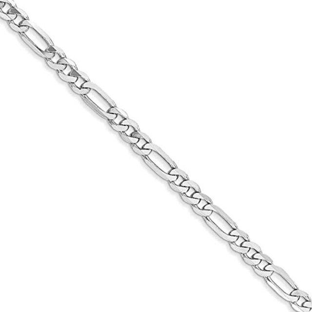 Collier en argent sterling avec chaîne à maillons Figaro-4