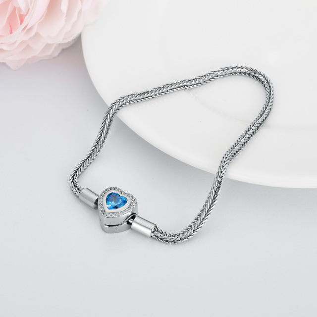 Bracelet en argent sterling avec pendentif en forme de coeur en cristal-4
