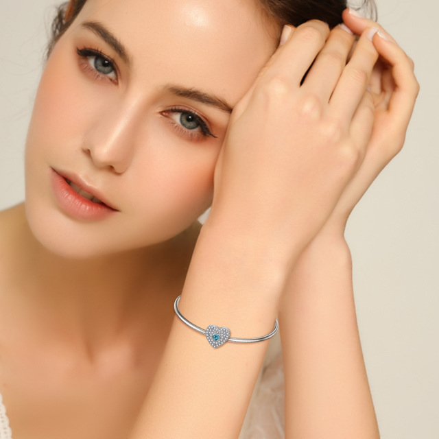 Personalisierter Foto-Charm, passend für Armband-Halskette, 925er-Sterlingsilber-2