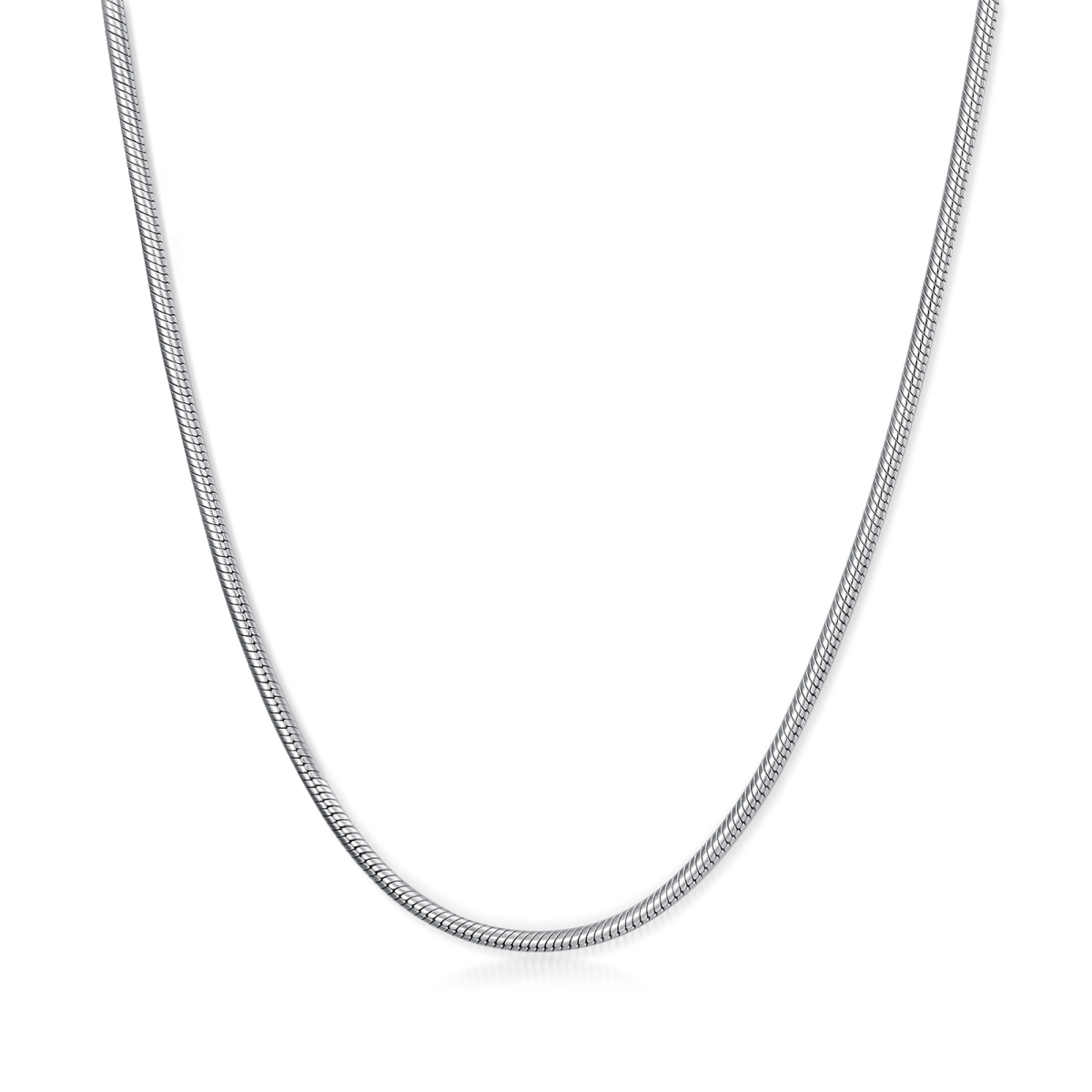 Sterling Silver Snake Snake Chain Necklace-1