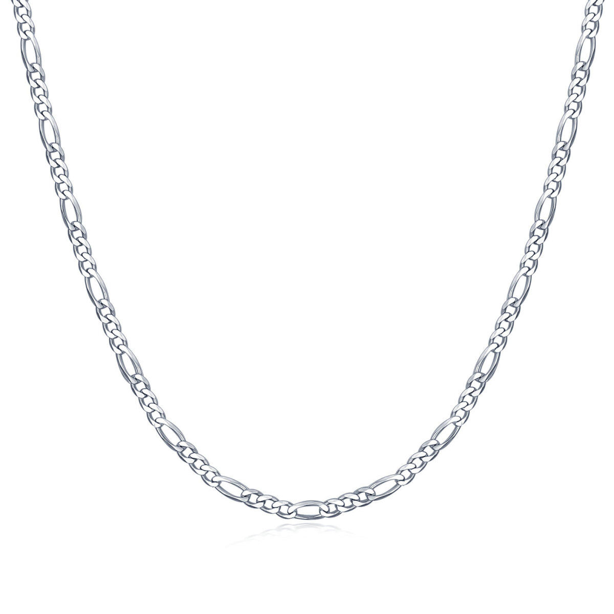 Sterling Silber Figaro Link Kette Halskette-1