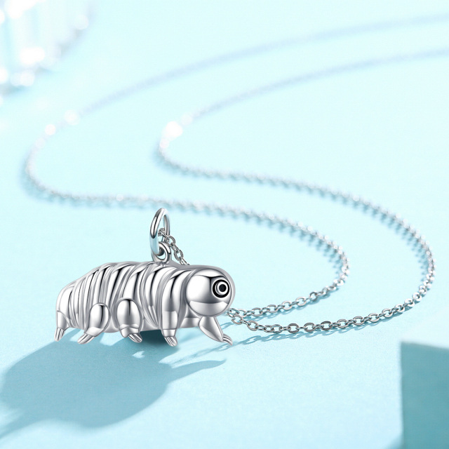 Sterling Silver Water Bear Pendant Necklace-2