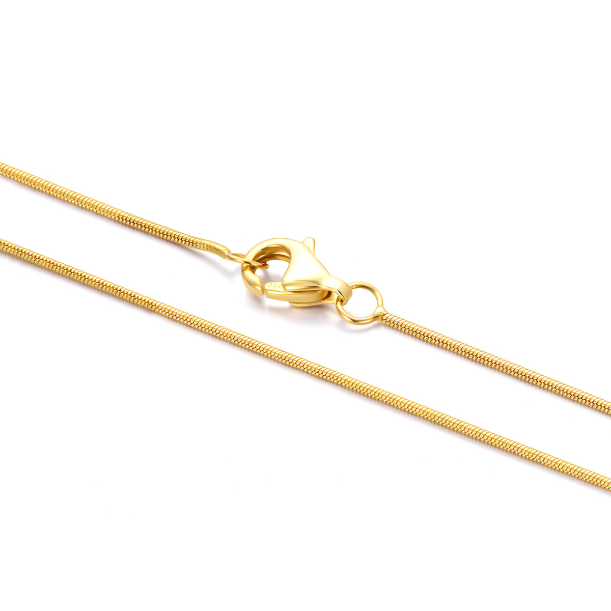 18K Gold Snake Snake Chain Necklace-1