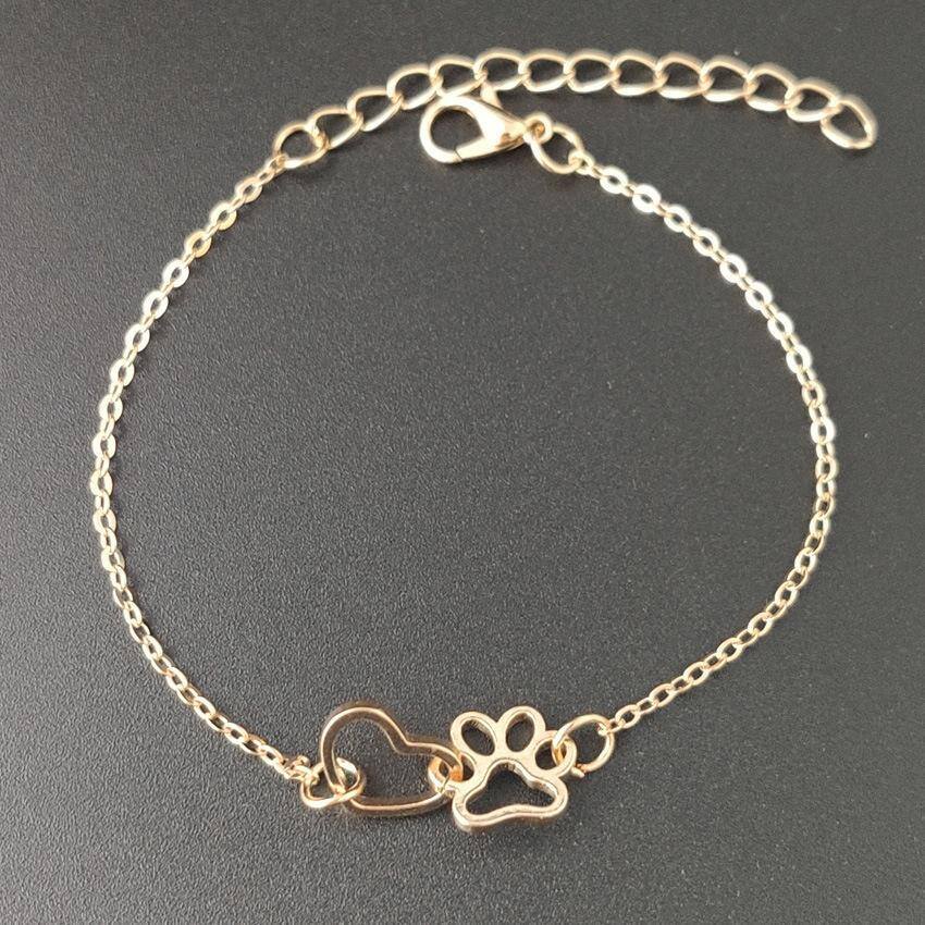 Sterling Silver with Yellow Gold Plated Claws Pendant Bracelet-3