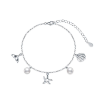 Title 1, Bracciale da spiaggia in argento sterling. Un a...