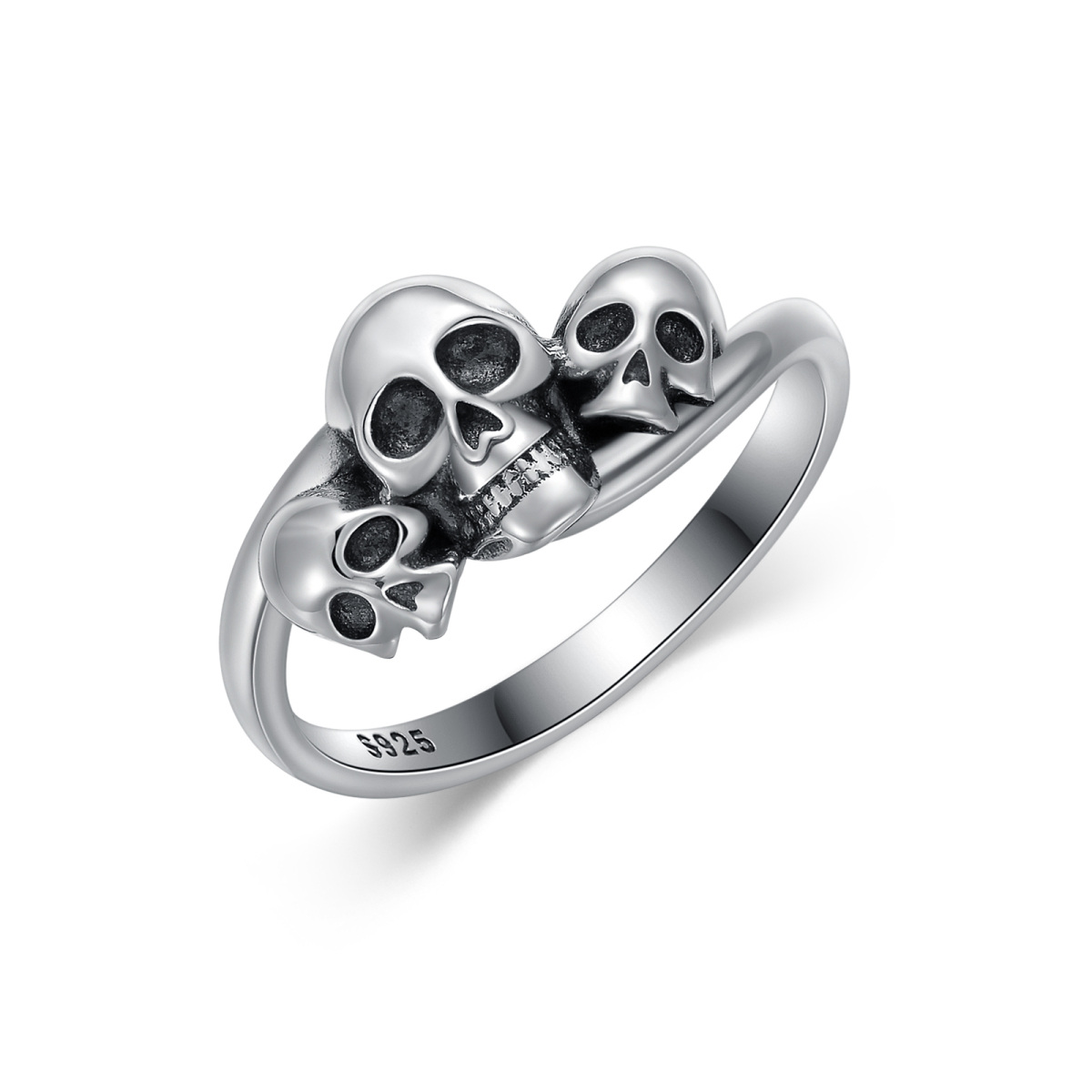 Sterling Silver Skull Ring-1