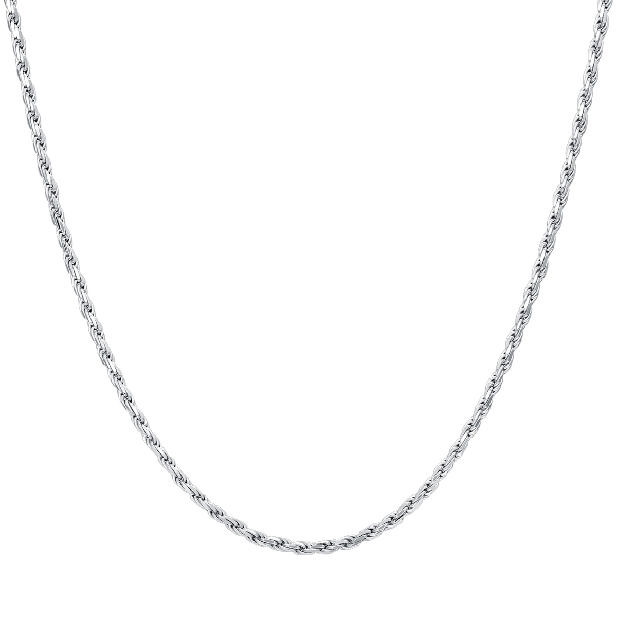 Halskette aus Sterlingsilber mit Seilkette-1