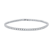 wholesale S925 Sterling Silver Cubic Zirconia Tennis Bracelet-