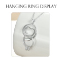 wholesale 925 Sterling Silver Swirl Heart Pendant Necklace With Chain For Women-0-1