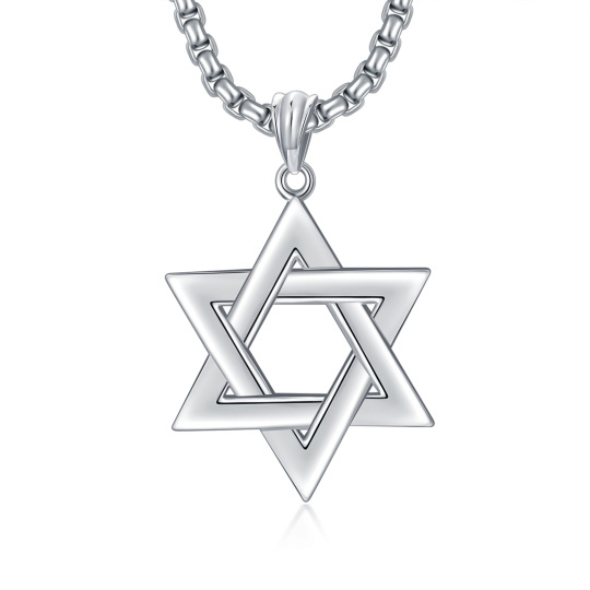Star of David Necklace in Sterling Silver