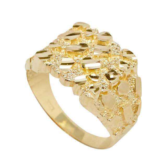 Anillo de oro de 10 quilates para hombre-0