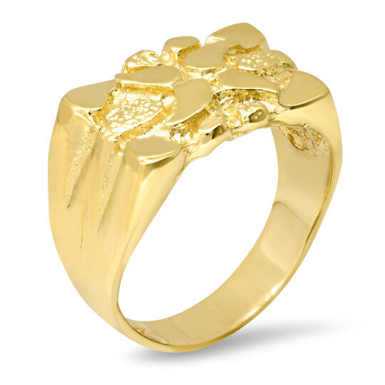 Anillo de oro de 14 quilates para hombre