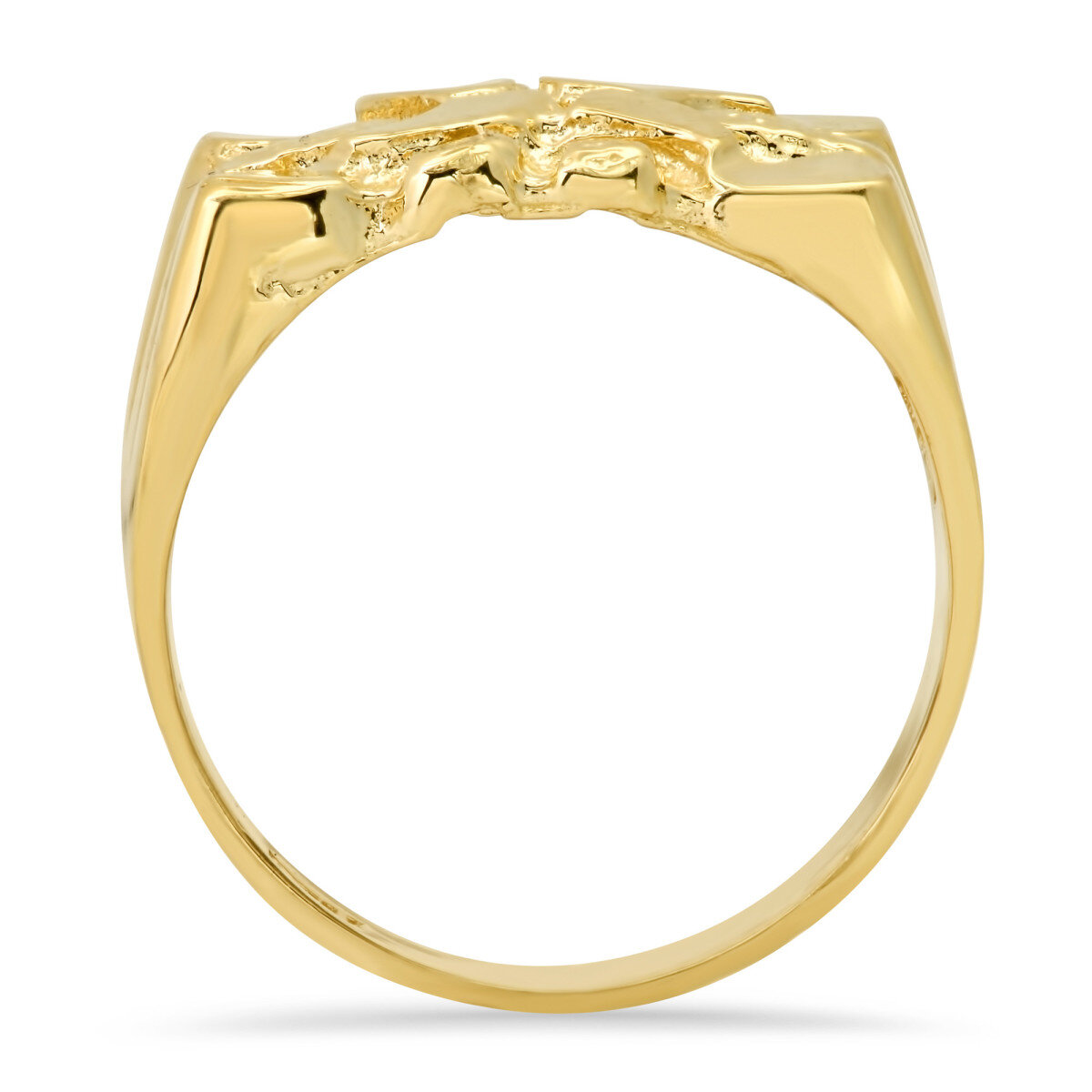 Anillo de oro de 14 quilates para hombre-2