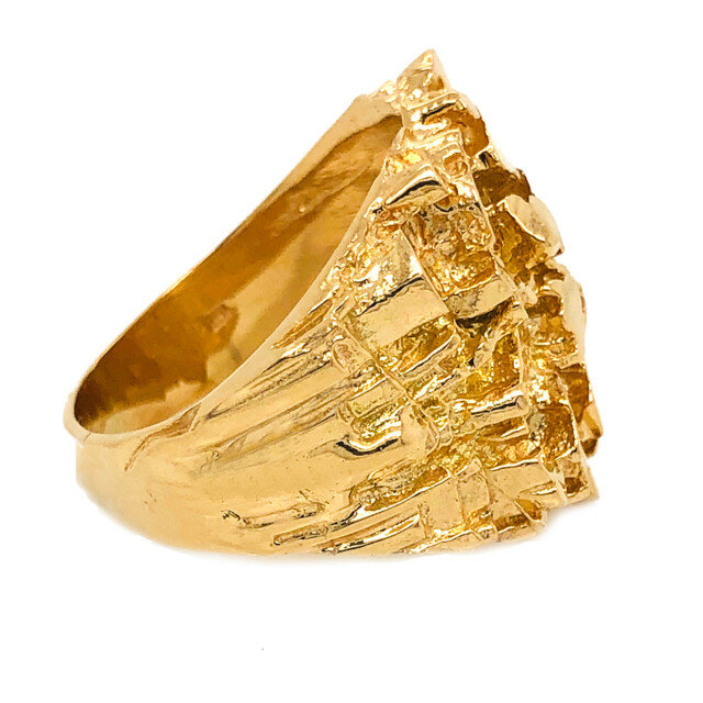 18K Yellow Gold Plated Ring for Men-1