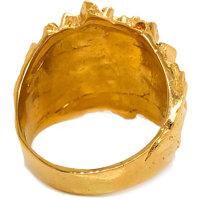 18 Karat Gelbgold plattierter Ring für Männer-2