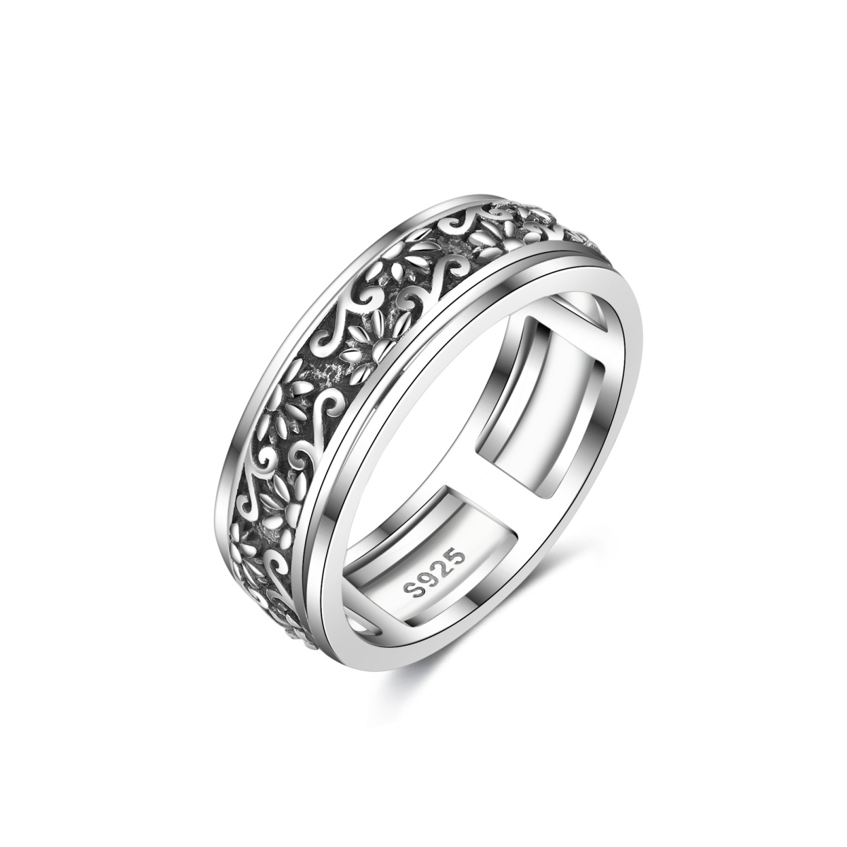 Sterling Silver Sunflower Ring-1