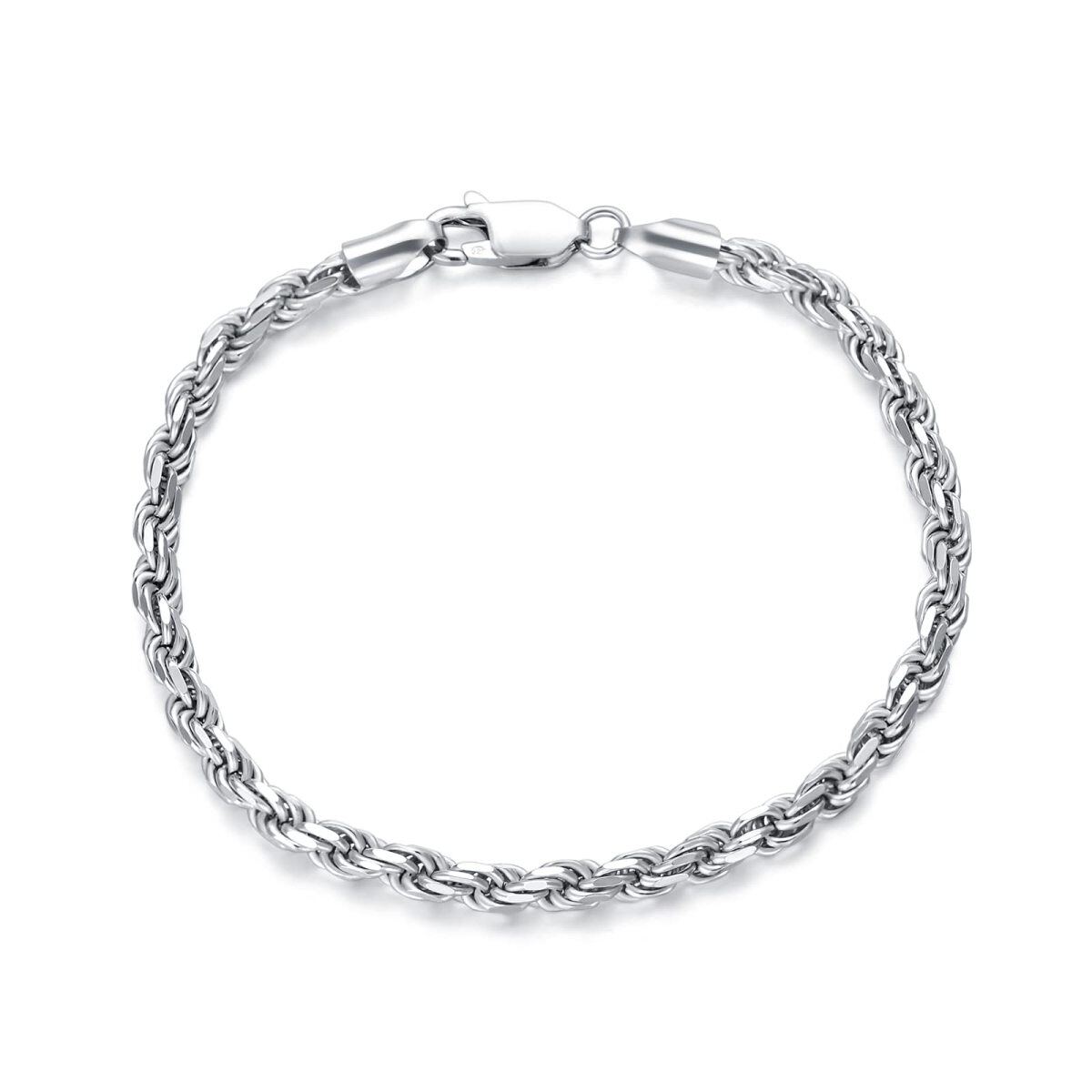 Bracelet en chaîne en argent sterling -1