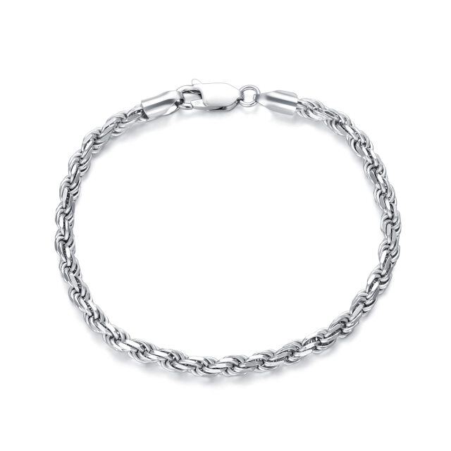 Sterling Silver Chain Bracelet-0