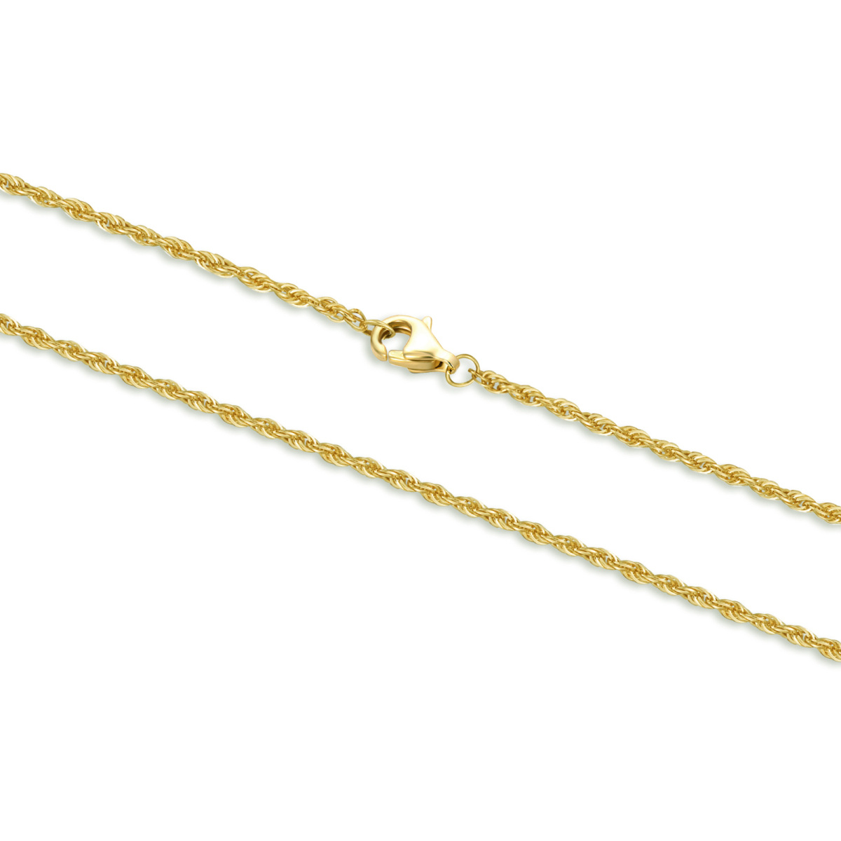 14K Gold Seilkette Halskette-1