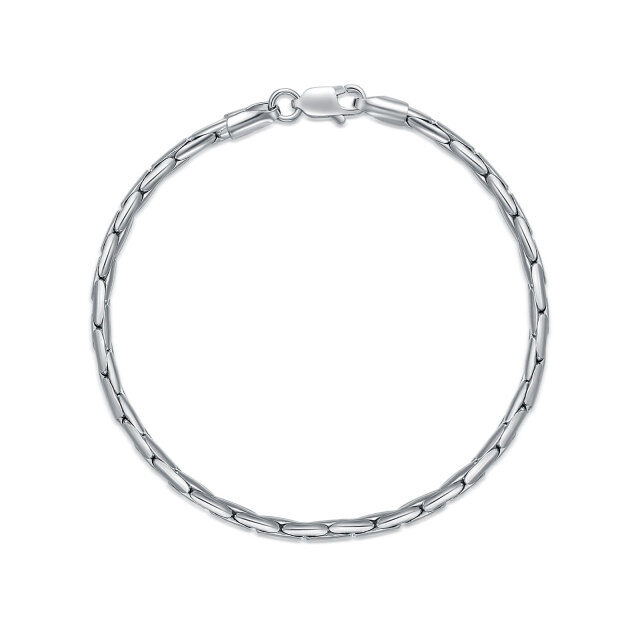 Sterling Silver Chain Bracelet-0