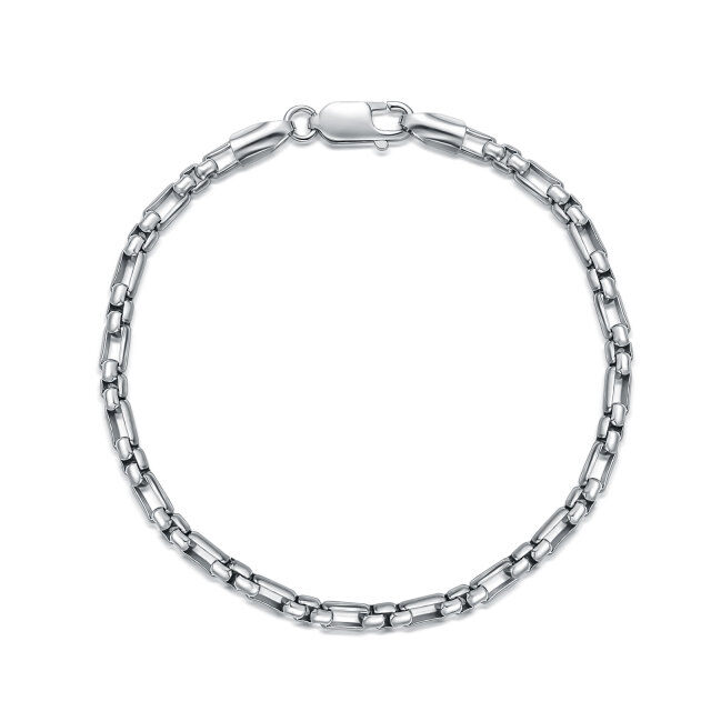 Sterling Silver Single Chain Anklet-1