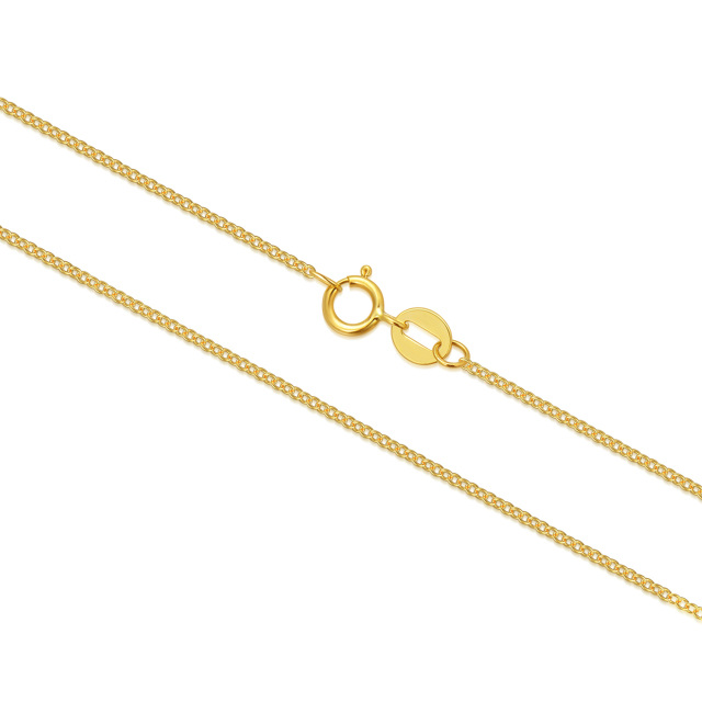 18K Gold Kabelkette Halskette-0