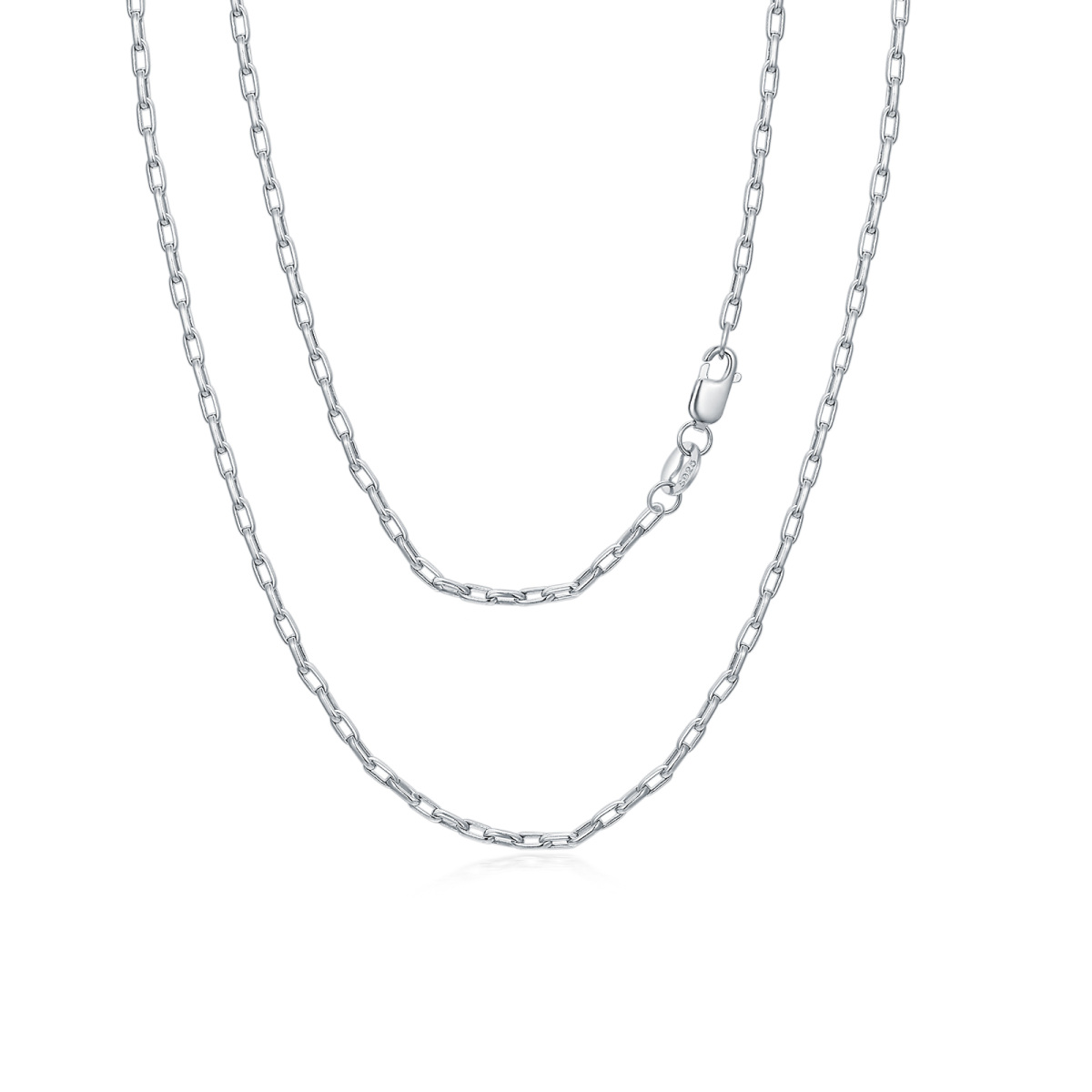 Collier à chaîne en argent sterling-1