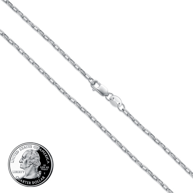 Collier à chaîne en argent sterling-3