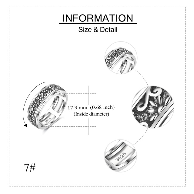 Sterling Silver Sunflower Ring-2