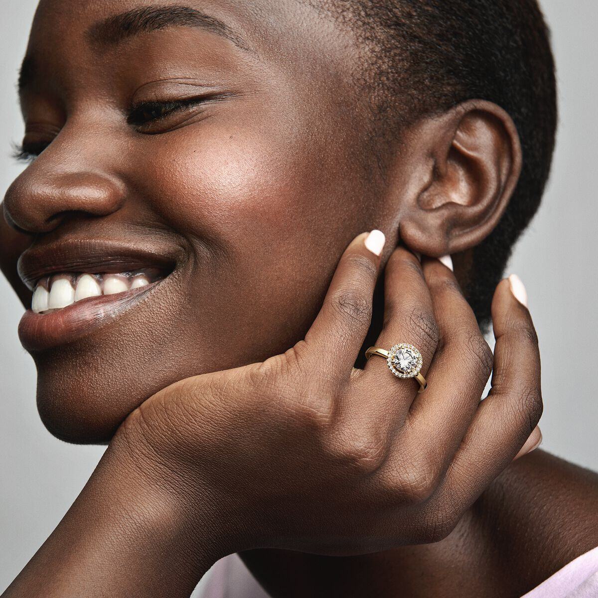 Bague de fiançailles en argent sterling et plaqué or jaune avec gravure personnalisée sur-6