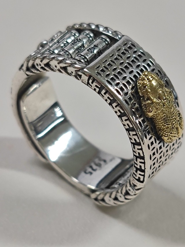 Feng Shui Ring Pixiu Mantra Ring Schutz Reichtum verstellbare Ringe-1