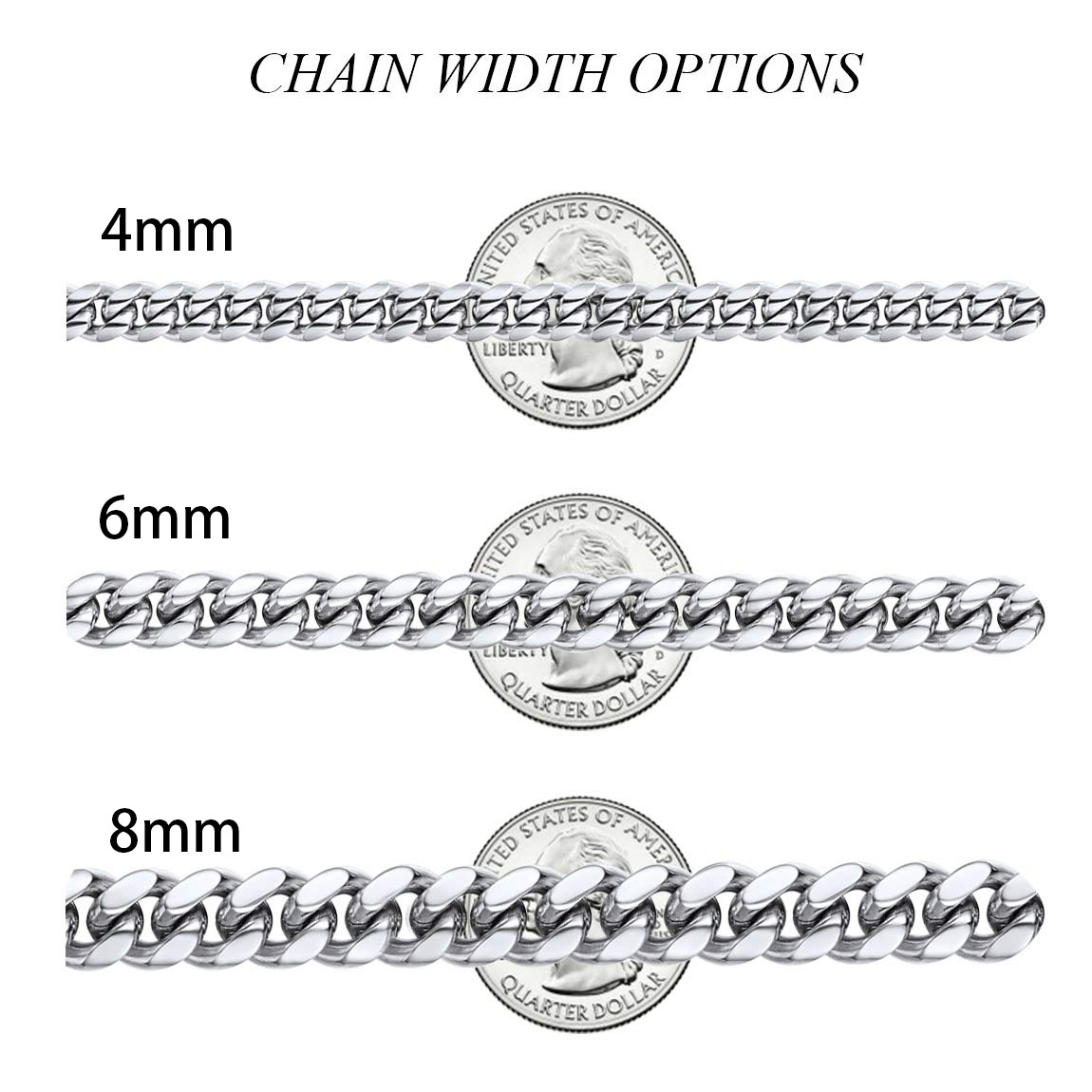 Collar de plata de ley con cadena de eslabones-3