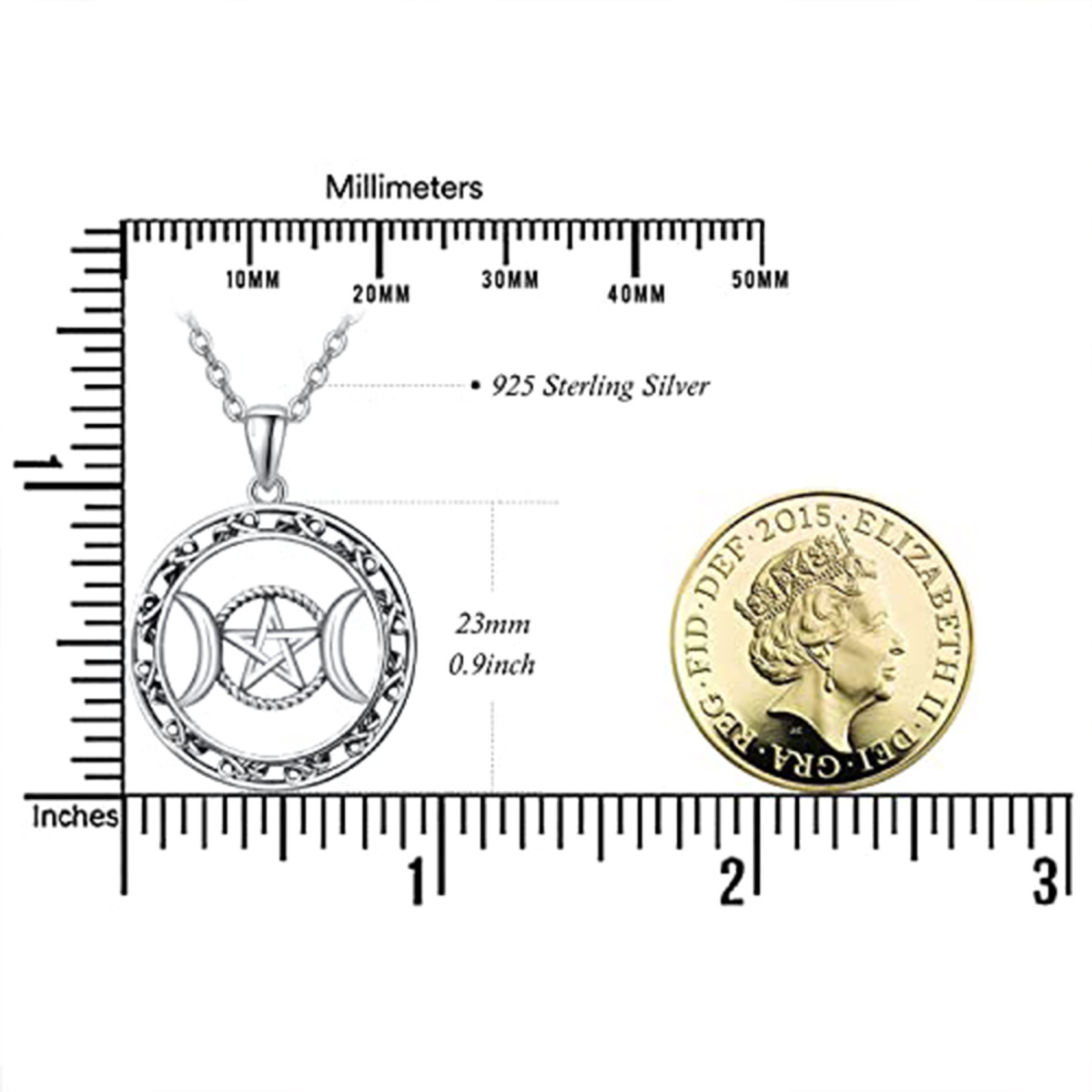 Sterling Silver Celtic Knot Pendant Necklace-4
