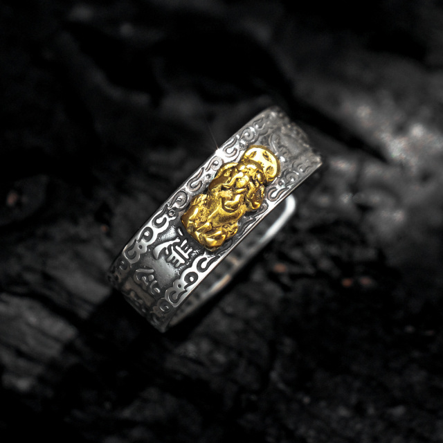 Feng Shui-Ring, Pixiu-Mantra-Ring, Schutz, Reichtum, verstellbare Ringe, Geschenk für Frauen-2