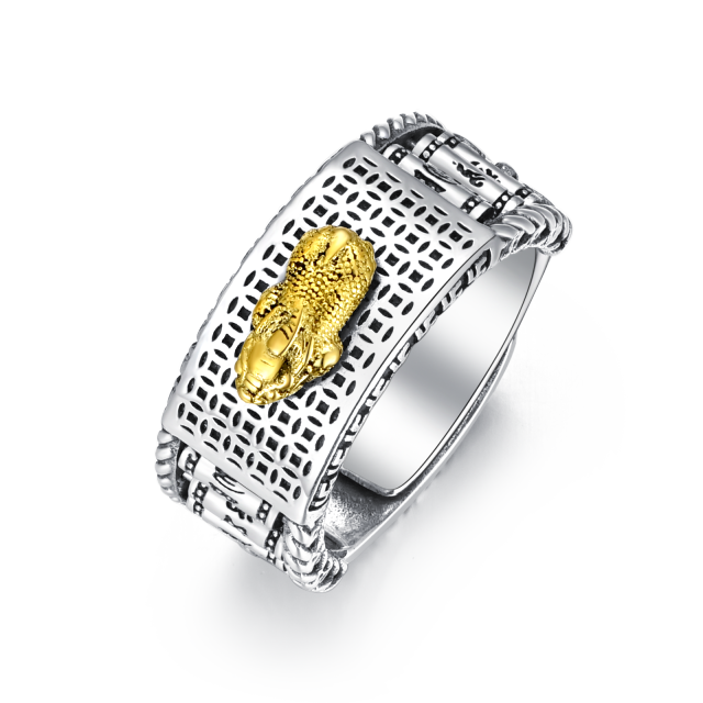 Feng Shui Ring Pixiu Mantra Ring Schutz Reichtum verstellbare Ringe-4