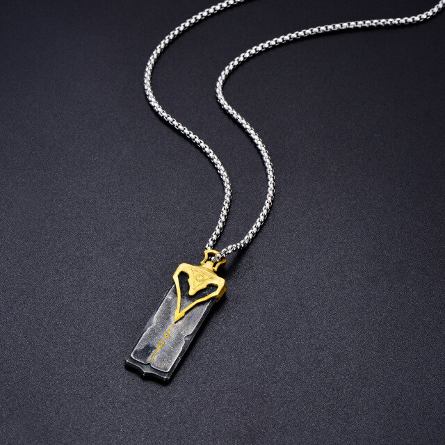Halskette mit Barrenanhänger aus Sterlingsilber für Herren-5