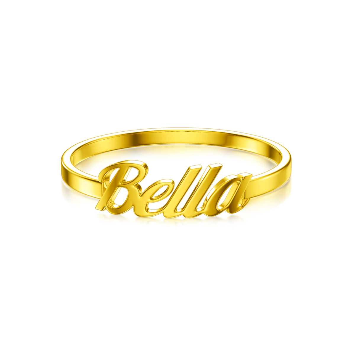10K Gold Personalized Classic Name Ring-3