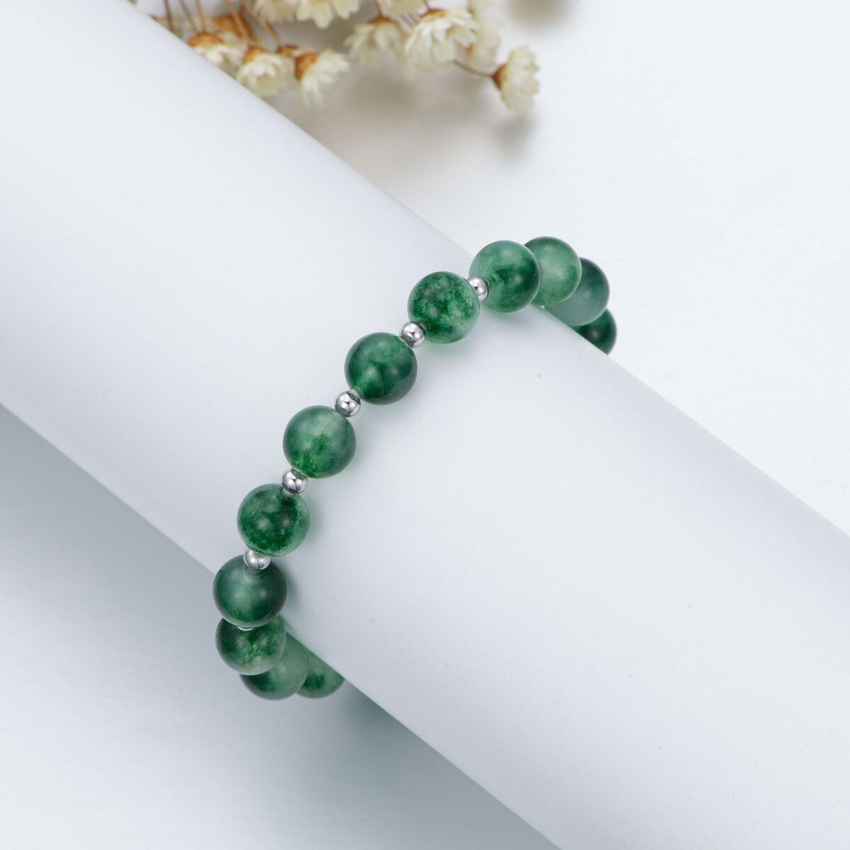 Bracelet de perles de cristal de Lapis Lazuli-5