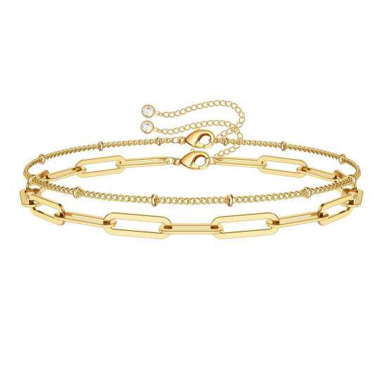 925 prata esterlina em camadas pulseira clipe link corrente jóias presentes para mulheres meninas