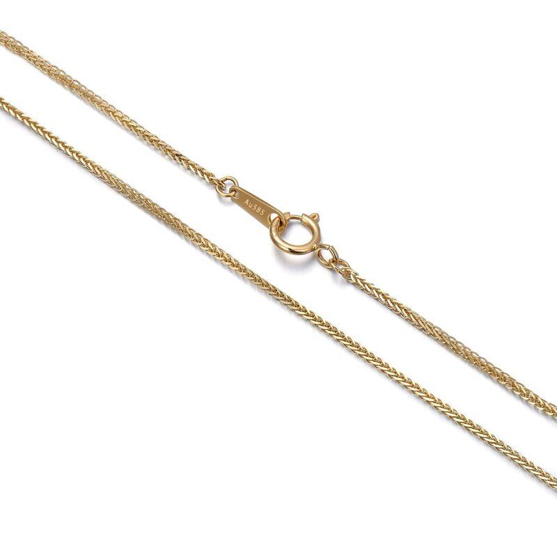 14K Gold Wheat Chain Necklace