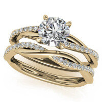 wholesale S925 Sterling Silver Wedding Ring Set with Elegant Diamond Details-US # 4