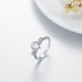 wholesale S925 Sterling Silver Wedding Ring With Pear And Marquise Diamond Accents Elegant Bridal Jewelry Design For Special Occasions-0-5