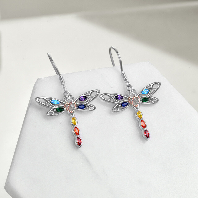  Libellen-Ohrringe für Damen aus Sterlingsilber-3