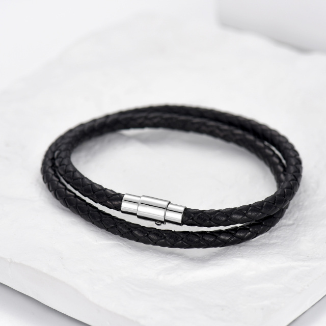 Sterling Silver Layerered Bracelet for Men-2